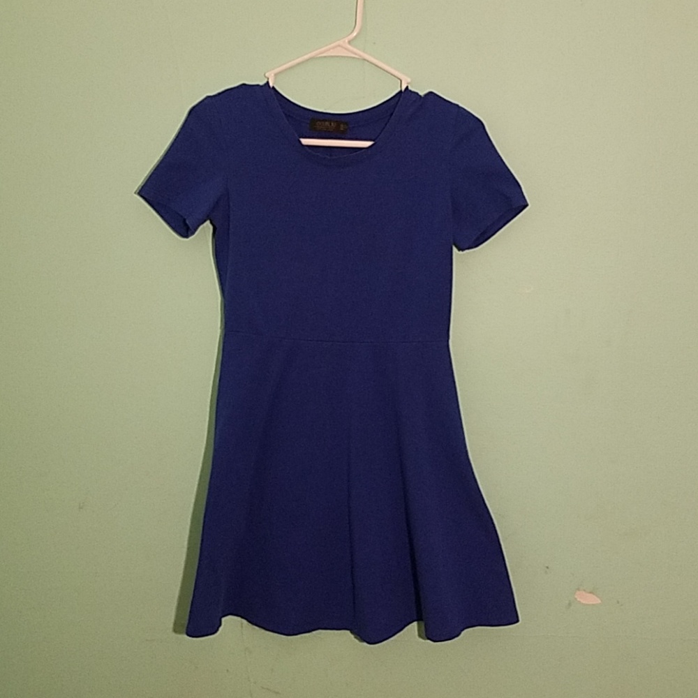 Royal blue tshirt dress